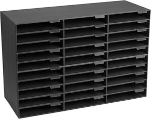 AdirOffice Cardboard Paper Organizer with Slots