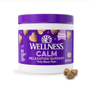 Wellness Tasty Cheese Flavored Soft Chews Calming Dogs Supplements