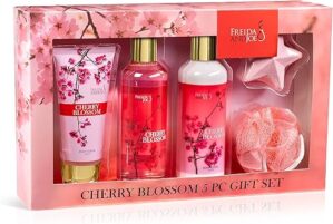 Freida and Joe Cherry Blossom Bath & Body Gift Basket