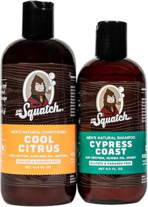Dr. Squatch Citrus & Cypress Men's Shampoo + Conditioner Bundle