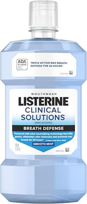 Listerine Clinical Solutions Zero Alcohol Mouthwash