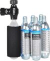 BriskMore CO2 Inflator Kits with Cartridges, Presta/Schrader Compatible