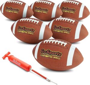 GoSports Combine Football 6 Pack Regulation Size