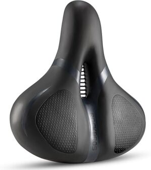 ROCKBROS Comfortable Dual Shock Bike Saddle with Reflective Strip