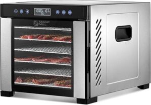 Magic Mill Commercial Food Dehydrator, 7 Trays, Adjustable Timer