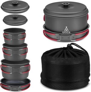 Alocs Compact Durable Camping Cookware Set
