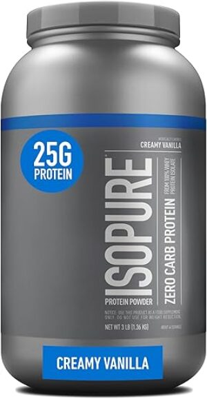Isopure Creamy Vanilla Whey Protein Isolate Powder