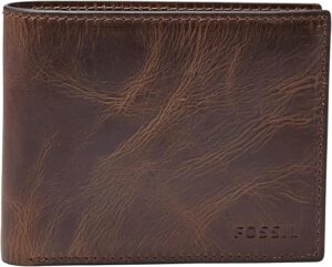 Fossil Derrick Leather RFID Bifold Wallet