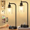 Innqoo Dimmable Industrial Table Lamps with USB