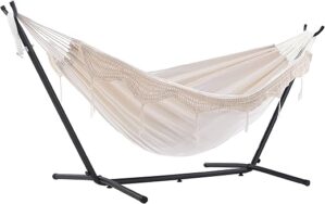 Vivere Double Hammock with Stand, 450 lb Capacity