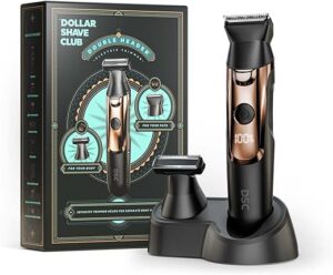 Dollar Shave Club Double Header Electric Razor, Black