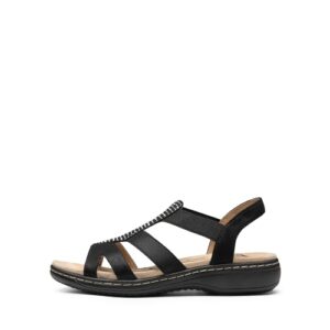 DREAM PAIRS Comfortable Arch Support Dressy Flat Sandals