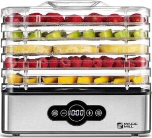 Magic Mill Electric Food Dehydrator with Timer & Temp Control