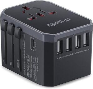 EPICKA Universal Travel Adapter with USB-C