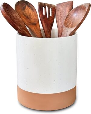 MORA CERAMICS HIT PAUSE Extra Large Ceramic Kitchen Utensil Holder