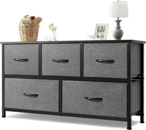 AZL1 Life Concept Extra Wide Dresser Storage Tower with 5 Drawers