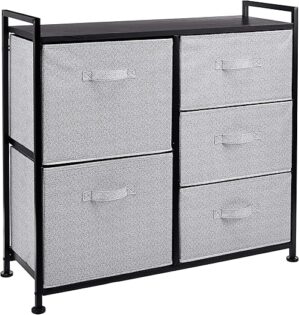 Amazon Basics Fabric 5-Drawer Closet Storage Organizer