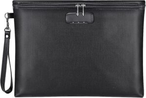 ZOOPIP Fireproof Waterproof Document Bag with Lock