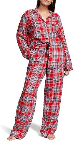 Victoria's Secret Flannel Long Pajama Set