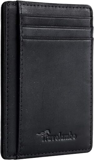 Travelambo Front Pocket Leather Slim Wallet