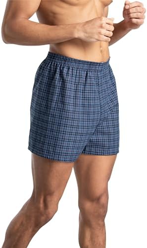 Fruit of the Loom Tag-Free Woven Boxer Shorts - Image 3