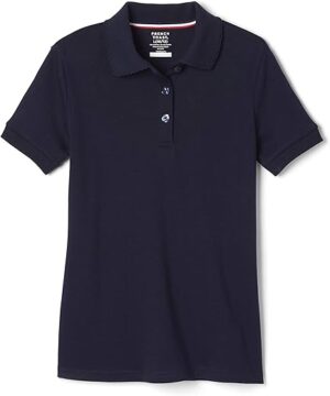 French Toast Picot Collar Polo Uniform Shirt