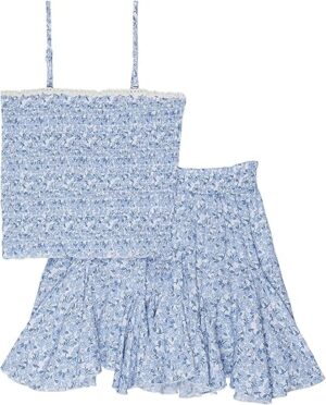 VINTAGE HAVANA Ruffle Tube Top Set
