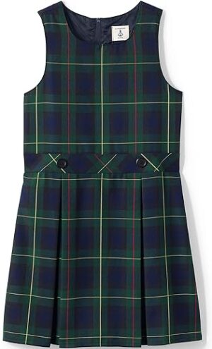 Lands' End Uniform Plaid Jumper