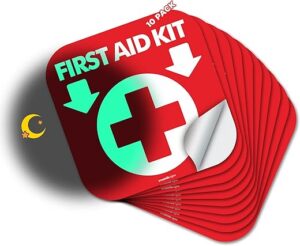 SMASMILE Glow in Dark First Aid Kit Signs