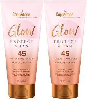 Coppertone Glow Protect And Tan Sunscreen