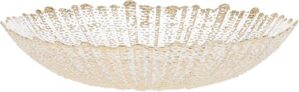 Vietri Gold Glass Large Serving Bowl