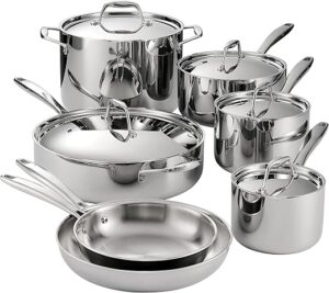 Tramontina Gourmet Stainless Steel 12-Piece Cookware Set