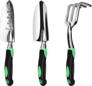 ZUZUAN Heavy Duty 3-Piece Gardening Tool Set