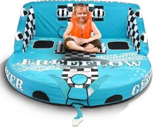 SereneLife Heavy-Duty Inflatable Towable Water Tube