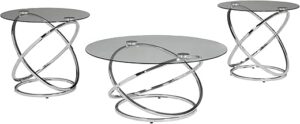 Signature Design by Ashley Hollynyx 3-Piece Contemporary Table Set