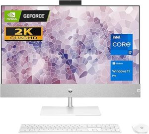 HP Pavilion 27" QHD All-in-One, i7, RTX 3050, 64GB RAM