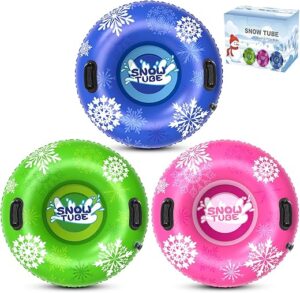 KEUCL Inflatable Snow Sleds with Handles