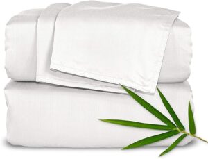 Pure Bamboo King Bamboo Bed Sheets, Soft & Cooling
