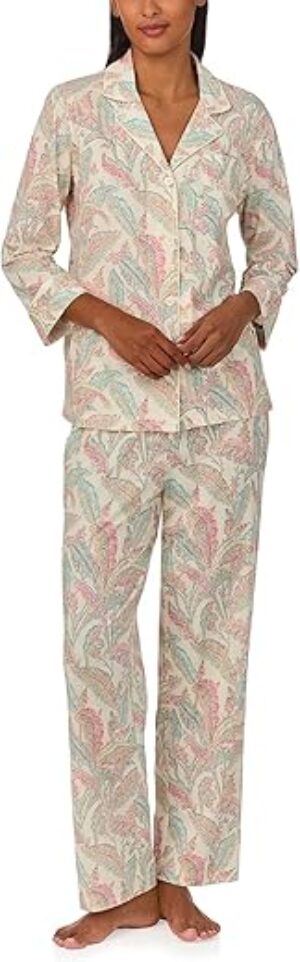 Lauren Ralph Lauren 3/4 Sleeve Knit Pajama Set