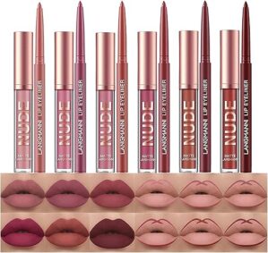 BestLand Matte Liquid Lipstick And Lip Liner Set
