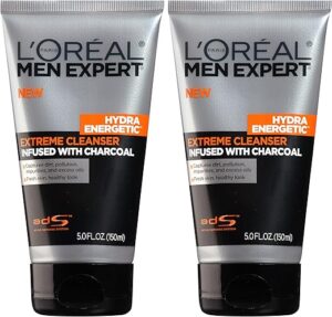 L’Oreal Paris Men Expert Hydra Energetic Facial Cleanser, 2 ct