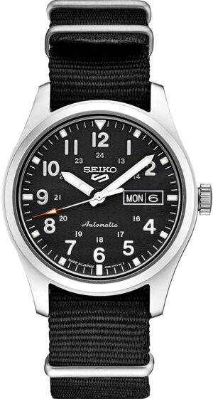SEIKO Men's Automatic Sports Watch, Black Dial