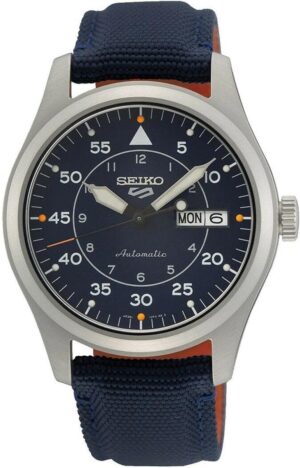SEIKO Men's Automatic Sports Watch, Blue Dial