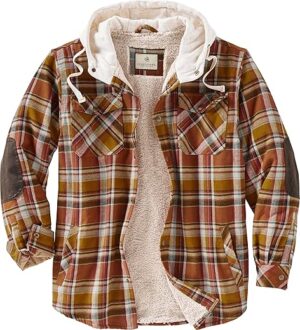 Legendary Whitetails Men's Camp Night Hooded Flannel Jacket