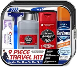 Convenience Kits International Men's Deluxe 9-Piece Travel Kit