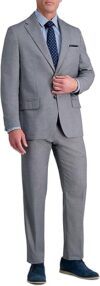 Haggar Men’s Grey Stretch Pattern Suit Separates