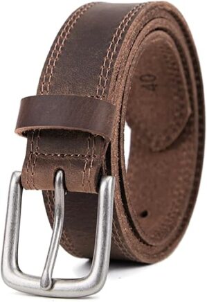 VATAN Men's Leather Casual Jeans Belt