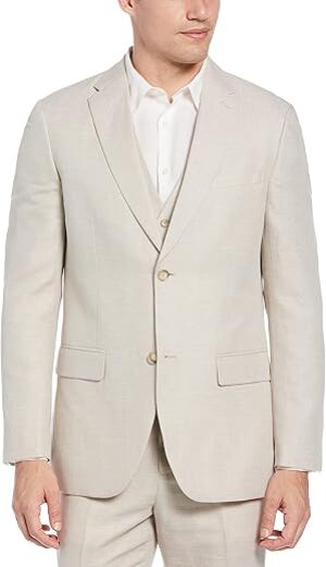 Perry Ellis Men's Linen-Blend Single Breasted Blazer