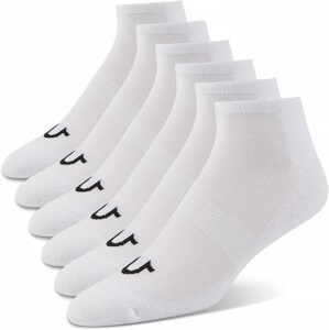 True Religion Men's Low Cut No Show Socks
