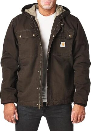 Carhartt Men's Relaxed Fit Sherpa-Lined Jacket
